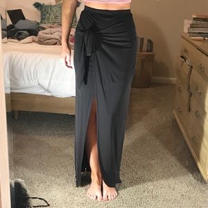Asymmetrical Skirt - Dark Gray